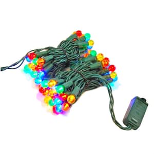 70-Light LED Multi-Color Plastic Globe Electric String Light
