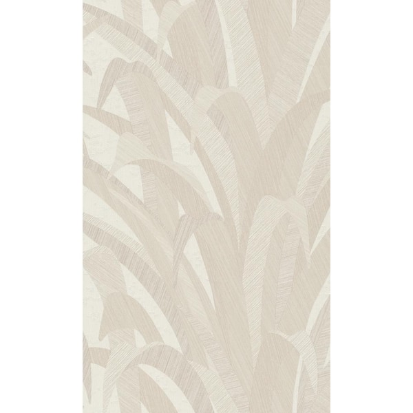 Walls Republic Beige All Over Bamboo Leaves Printed Non-Woven Paper Non-Pasted Textured Wallpaper 57 sq. ft.