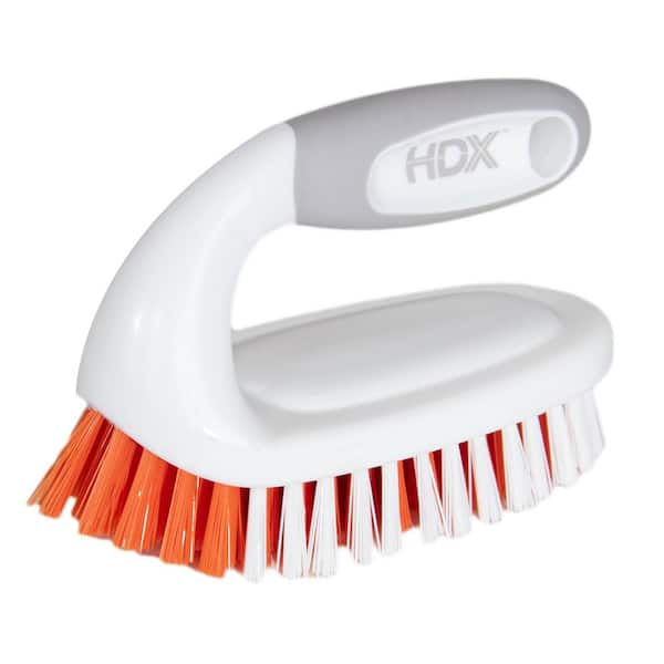 HDX 6 in. Iron Handle Scrub Brush (1-Pack)