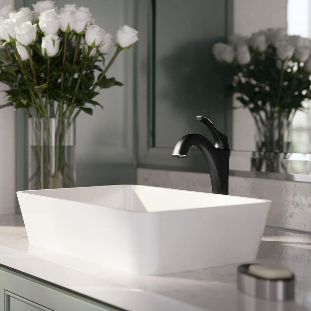 Eco-Friendly Arlo Single Hole Vessel Bathroom Faucet in Oil Rubbed Bronze