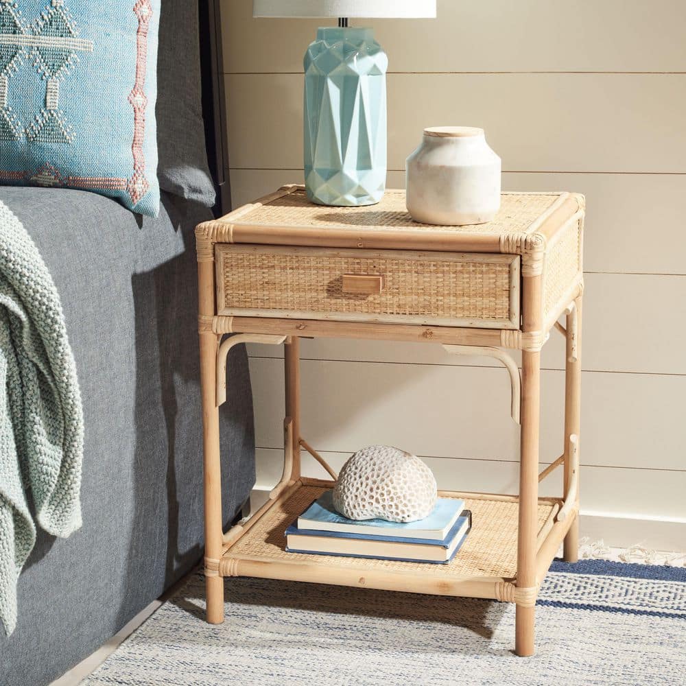 Roya Natural 1-Drawer Nightstand