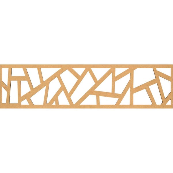 Ekena Millwork Harrisburg Fretwork 0.25 in. D x 47 in. W x 12 in. L MDF Wood Panel Moulding