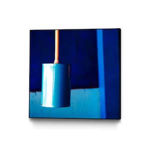 "Blue" by Peter Morneau Framed Abstract Wall Art Print 30 in. x 30 in.