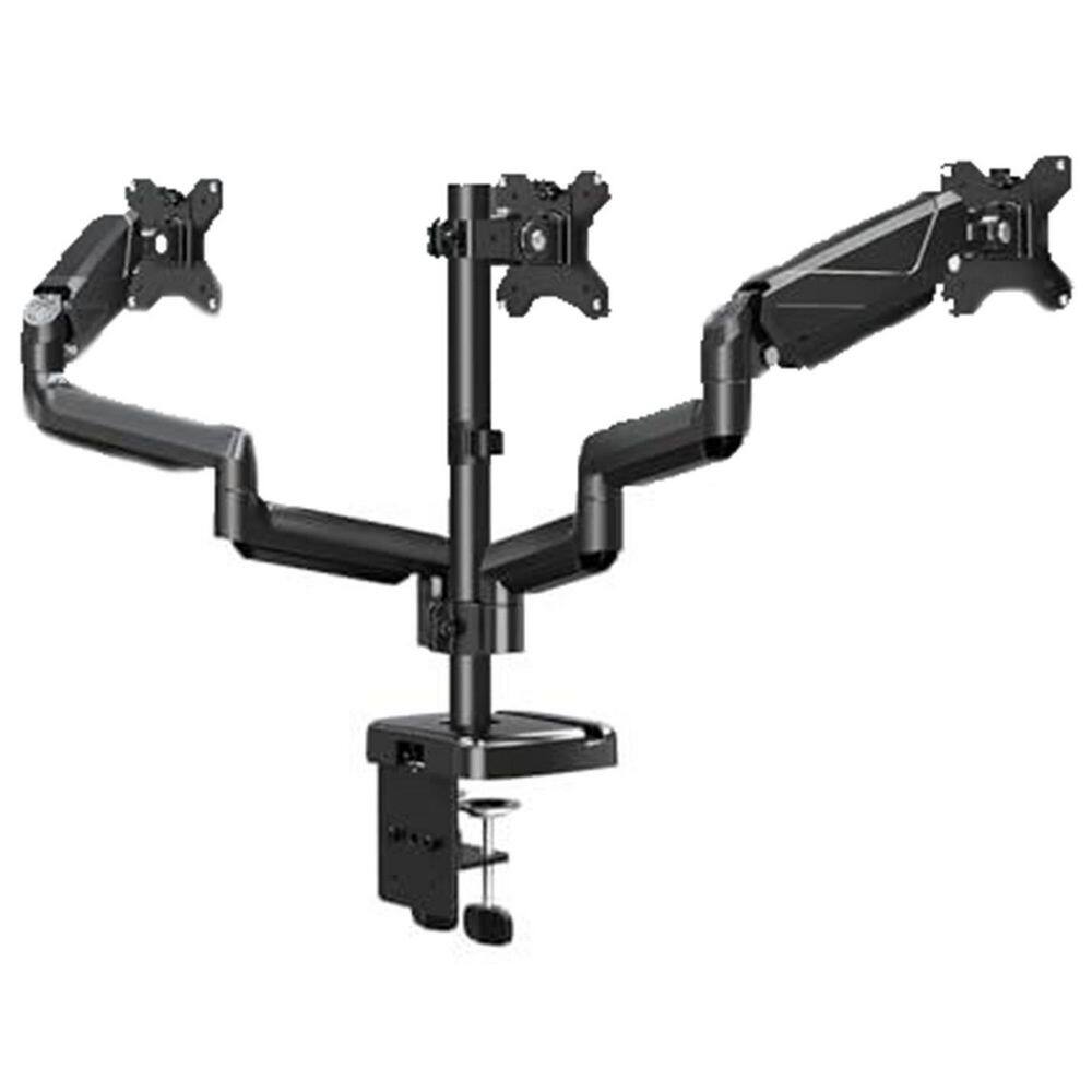 Triple Monitor Desk Mount Stand Gas Spring Arms for 27 Inch Computer Screens Adjustable Swivel Tilt Black price history on PriceWatchPro
