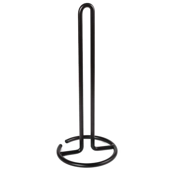 Heavy Duty Black Plated Iron Paper Towel Holder Kitchen Towel Dispenser for Kitchen Countertop Organize