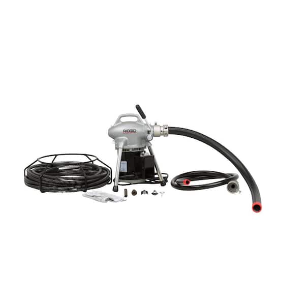 K50-8 Sectional Drain Cleaning Machine for 3/4 in. to 4 in. Lines, w/ A-30 Cable Kit, A-17-A Adapter, and A-17-B Adapter