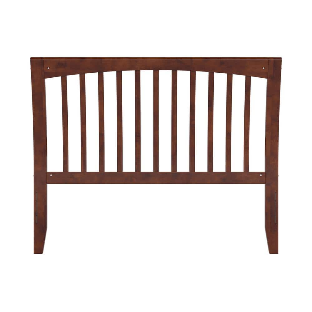 Walnut Full Sleigh Solid Wood Slat Headboard