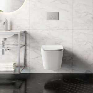 Calice Wall-Hung Round Toilet Bowl Only in Glossy White