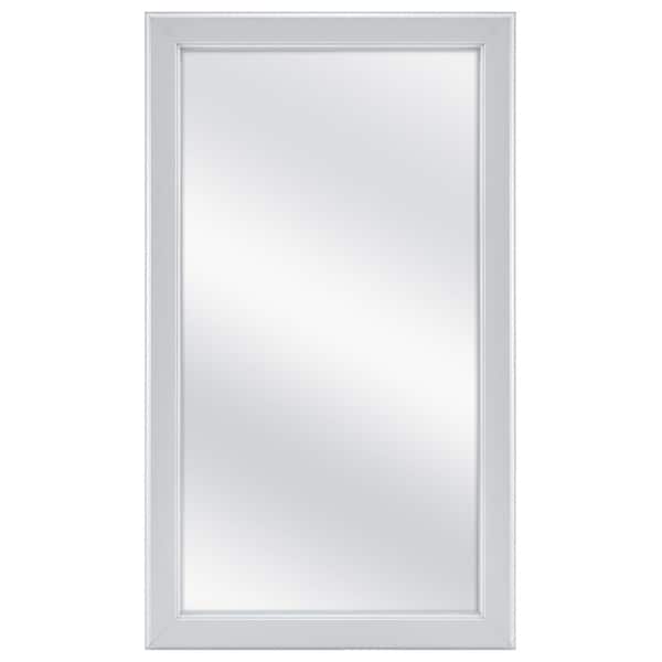 Photo 1 of 15.25 in. W x 26 in. H Framed Gray Surface Mount Medicine Cabinet with Mirror