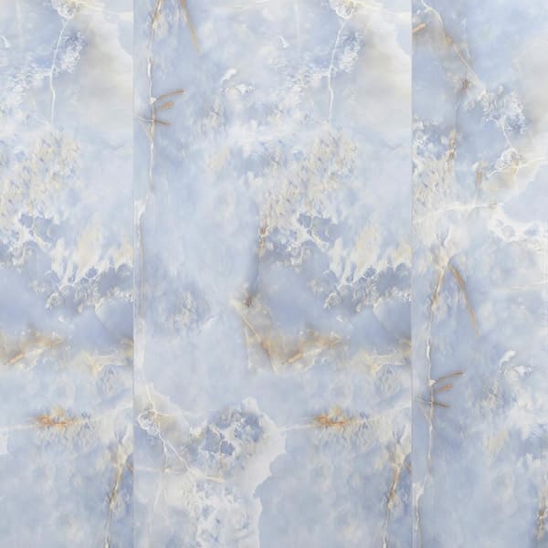 Ivy Hill Tile Selene Blue Onyx 24 in. x 48 in. Polished Porcelain Floor and Wall Tile (15.49 sq. ft. / Case)
