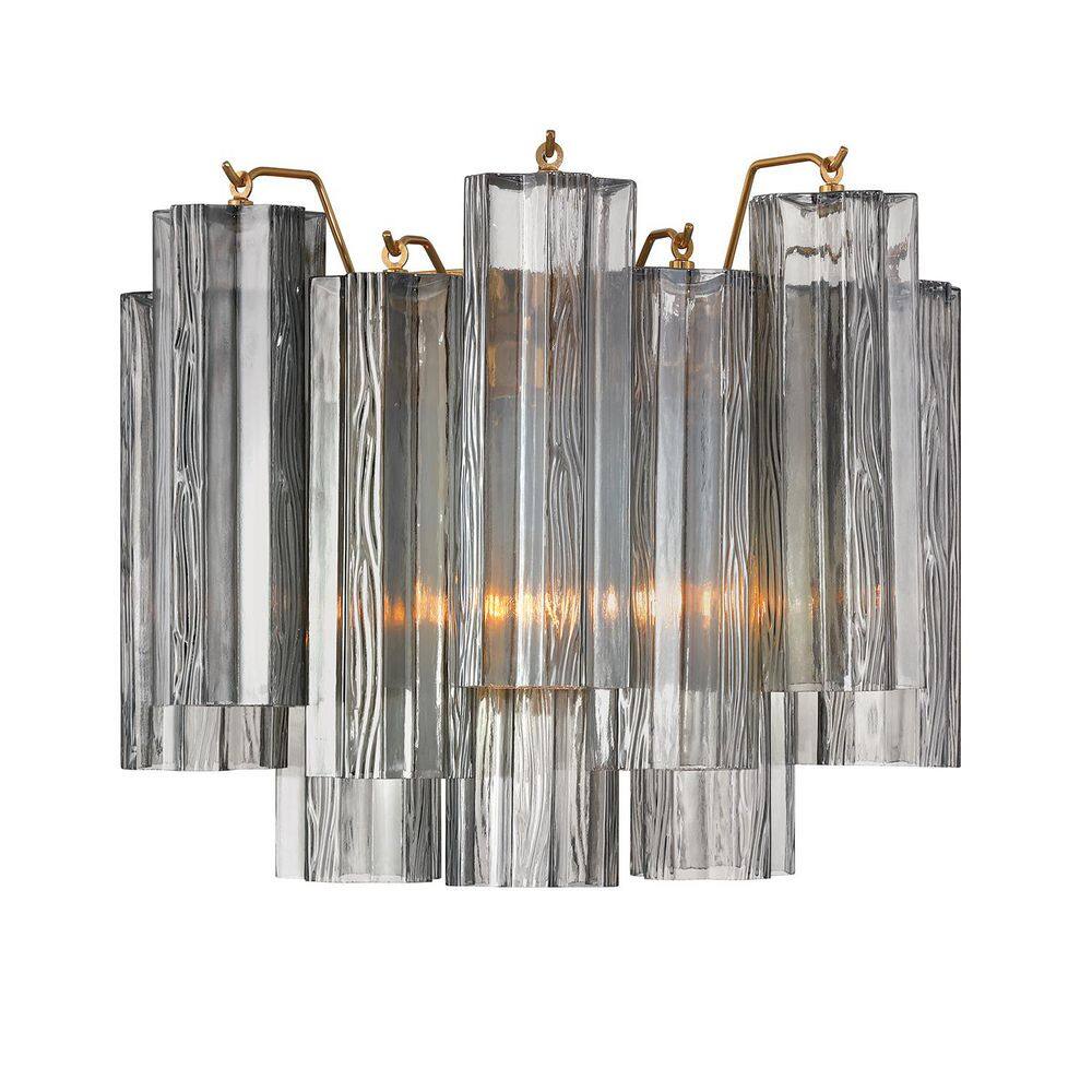 14.5 Addis 2 Light Aged Brass Sconce price history on PriceWatchPro