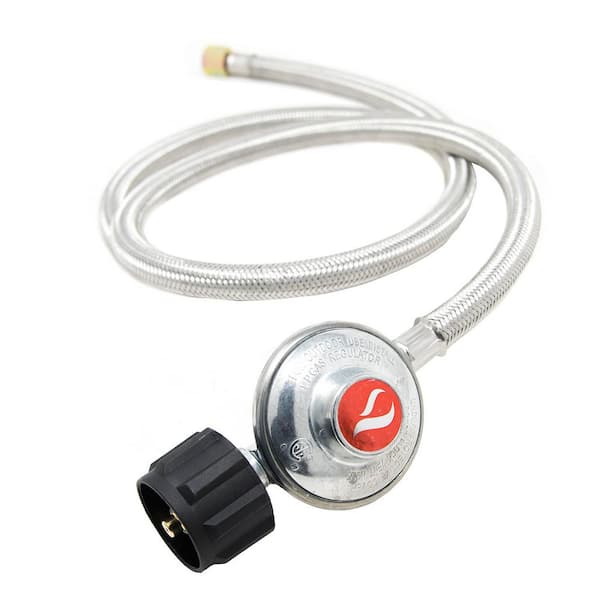 5 ft. Steel Braided Propane Regulator and Hose
