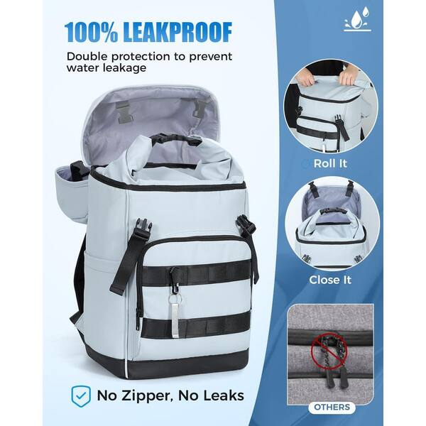 Misopily 32 qt. Roll Top Insulated Leakproof Soft-Side Cooler