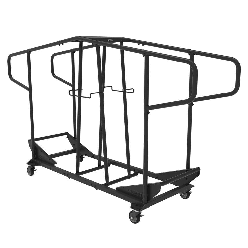 Black Steel Folding Chair Utility Cart for 34 Chairs