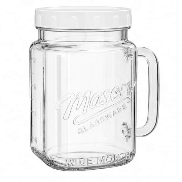 2 Piece 74 oz Glass Food Storage Cookie Jars with Lids Kitchen Canister Set for Sugar, Cookie, Flour, Pickle