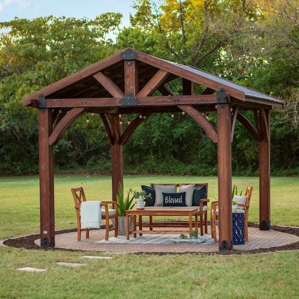 Backyard Discovery Sonora 12 Ft X, Covered Patio Kits Home Depot