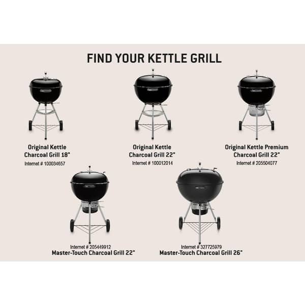 Weber Original Kettle 18 in. Charcoal Grill in Black with Steel