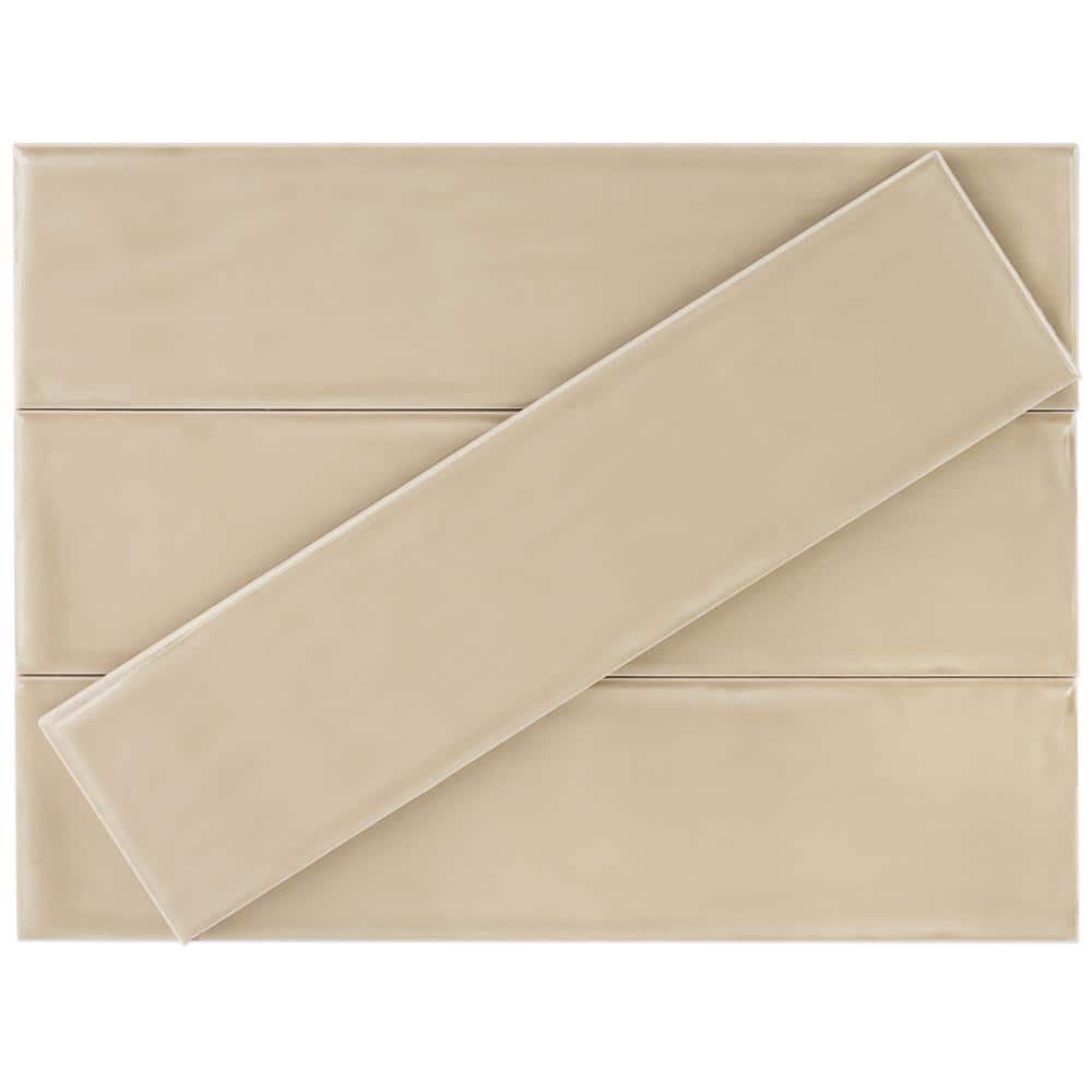 Bolton 3'' x 12'' Polished Beige Ceramic Subway Tile