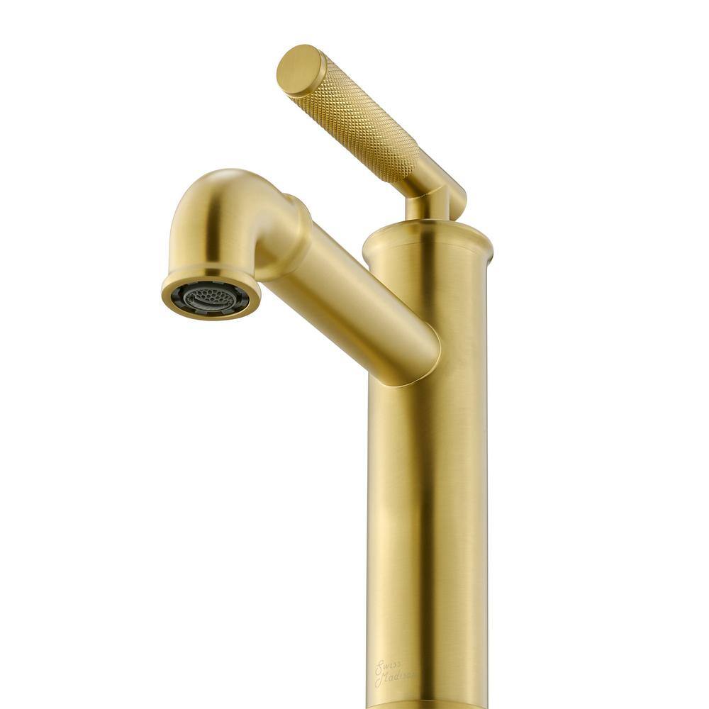 Avallon Brushed Gold Single-Handle Bathroom Faucet