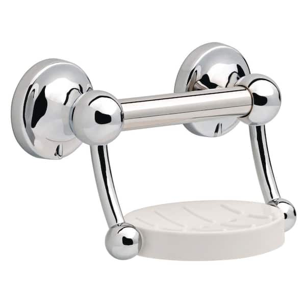 Delta Traditional Soap Dish 5 in. x 7/8 in. Concealed Screw Assist Bar in Chrome