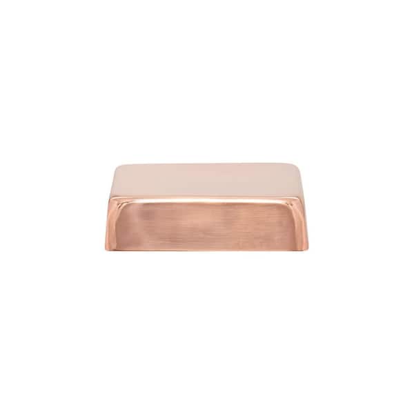 Protectyte 4 in. x 4 in. Copper Flat Top Slip Over Fence Post Cap with 3/4 in. Lip and Screws