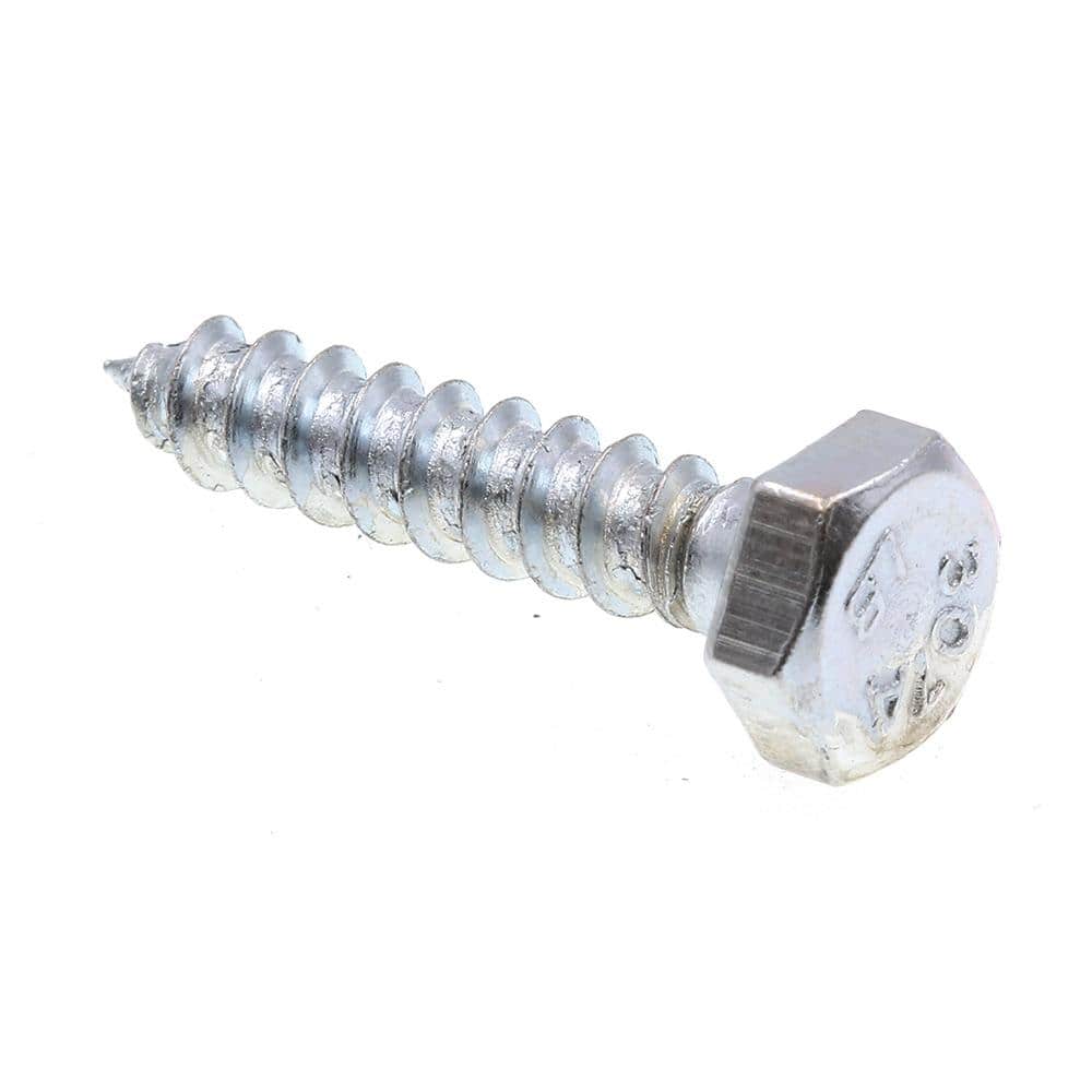 A307 Grade A Zinc Plated Steel 1/4 in. x 1-1/4 in. External Hex Lag Screws (100-Pack) price history on PriceWatchPro