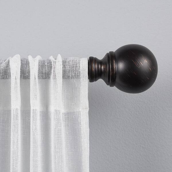 Exclusive Home Curtains 66 In 120 Adjule Length 1 Dia Single Curtain