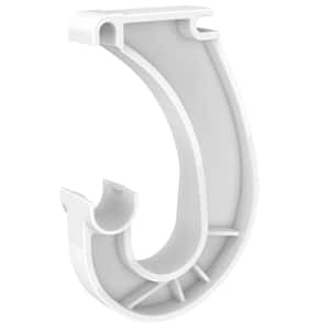 SuperSlide 6 in. x 1 in. White Closet Rod Bracket