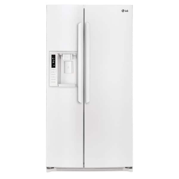 LG 26.5 cu. ft. Side by Side Refrigerator in Smooth White