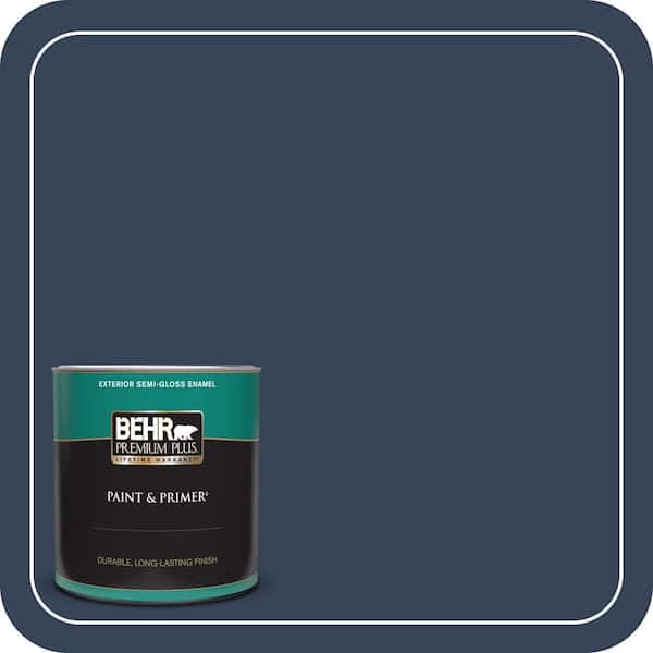 BEHR PREMIUM PLUS 1 qt. Home Decorators Collection #HDC-FL13-7 Soulful Semi-Gloss Enamel Exterior Paint & Primer