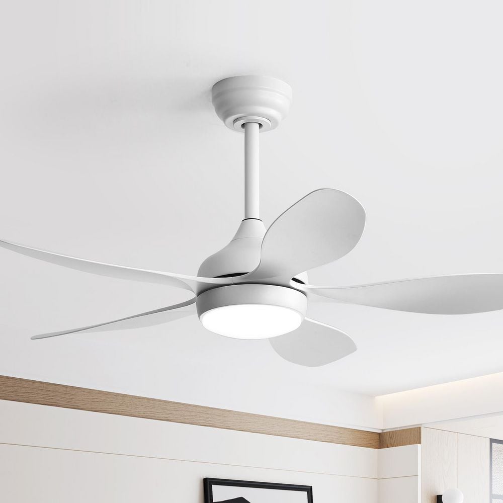 42 in. Integrated LED Indoor/Outdoor White Ceiling Fan with Light Kit and Remote Included price history on PriceWatchPro