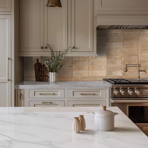 Villena Coral 4 in. x 12 in. Matte Ceramic Wall Tile (10.98 sq. ft./Case)