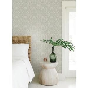 Seafoam Sanya Peel and Stick Vinyl Wallpaper Sample