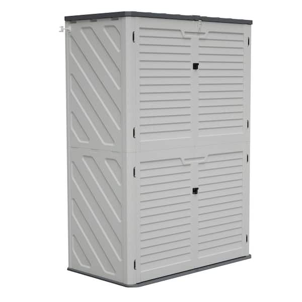 4.36 ft. W x 6.18 ft. D Resin Rust Proof Garden Equipment Storage Shed(25 sq. ft. )