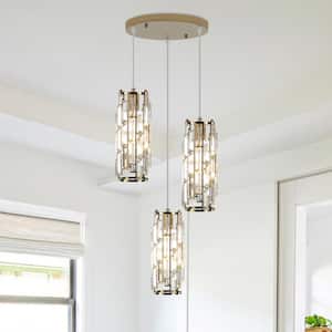LNC Modern 11 in. 1-Light Gold Pendant Island Ceiling Light with