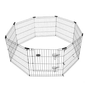 8-Panel 30 in. x 24 in. Exercise Playpen with Gate