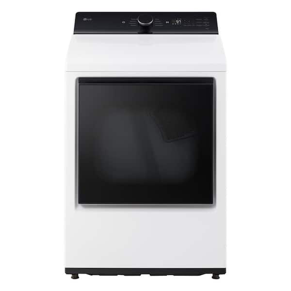 LG 7.3 cu. ft. Vented SMART Electric Dryer in Alpine White with EasyLoad Door and Sensor Dry Technology