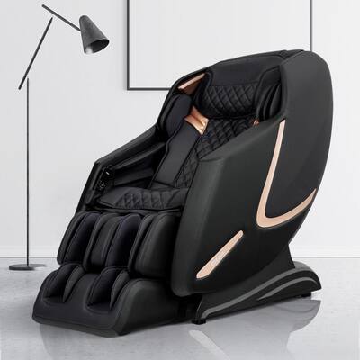 Prestige Black Faux Leather Reclining Massage Chair with 3D Massage and BlueTooth Speakers