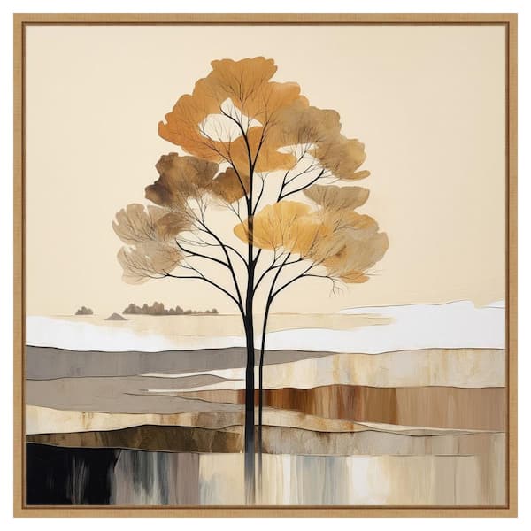 Amanti Art Woodland Charm II by Irena Orlov 30 in. W x 30 in. H Canvas Float Frame in Brown