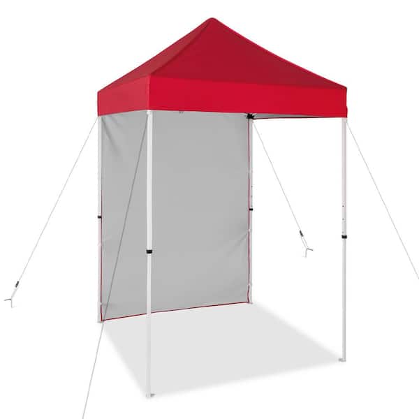 EAGLE PEAK 5 ft. x 5 ft. Pop Up Canopy with 1 Removable Sunwall