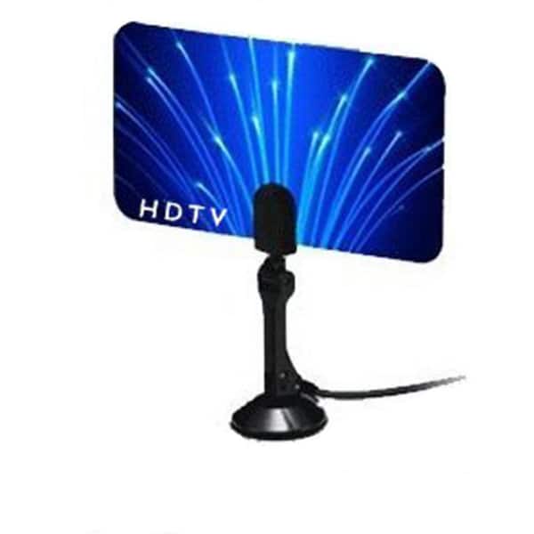 BoostWaves Digital Flat Thin Leaf TV Antenna HDTV Antenna UHF/VHF FM Radio - FlagShip Model