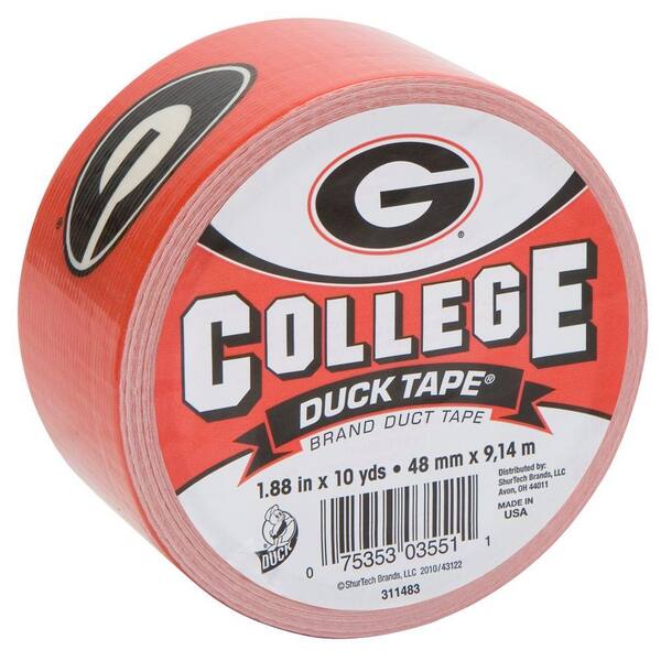 Duck College 1-7/8 in. x 30 ft. University of Georgia Duct Tape (6-Pack)