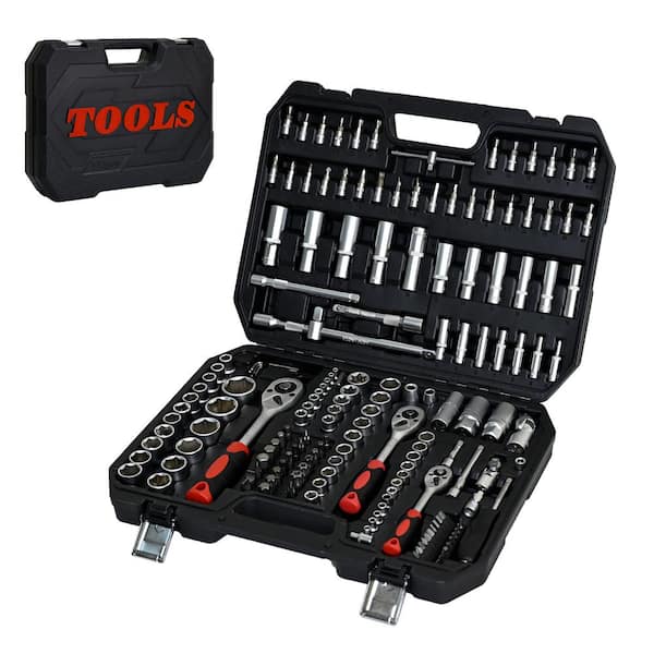 Flynama 171-Piece Socket and Ratchet Wrench Toolbox