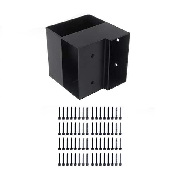 Cskunxia 8Pcs Sturdy Steel Corner Brackets Kit With Screws, Heavy Duty Workbench Brackets For Deck Edge