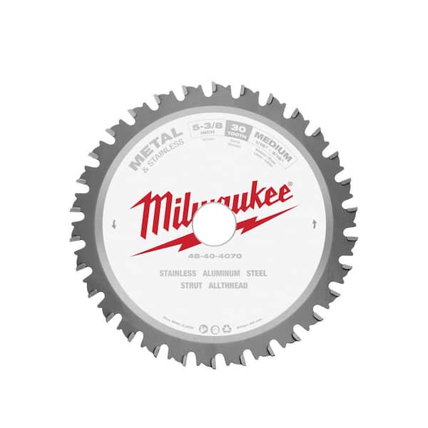 Milwaukee 5-3/8 in. x 30 Teeth Ferrous and 5-3/8 in. x 50 Teeth Non-Ferrous Metal Cutting Circular Saw Blade Set (2-Pack)