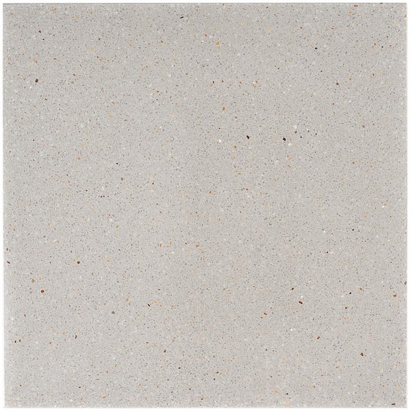 Ivy Hill Tile Raleigh Taupe Square 8 in. x 0.79 in. Polished Terrazzo Tile Sample