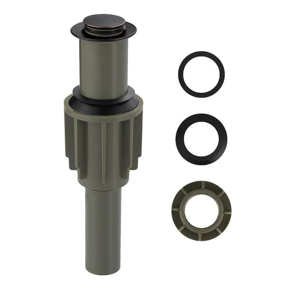 VEVETTA 2.2 in. Bathroom and Vessel Sink Pop-Up Drain Stopper Without Overflow in Oil Rubbed Bronze