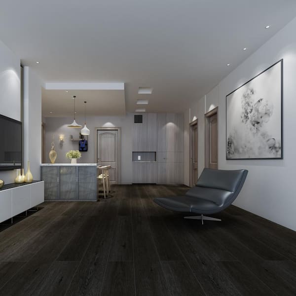 Dekorman Madison Noble Black Oak 28 MIL x 9 in. W x 60 in. L Click