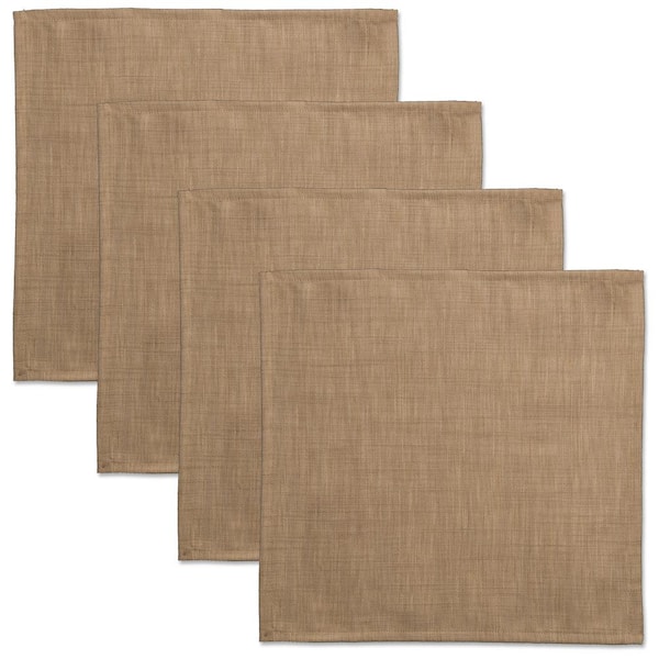 Heritage Lace Natural Wovens 18 in. x 18 in. Natural Polyester Napkin (Set of 4)