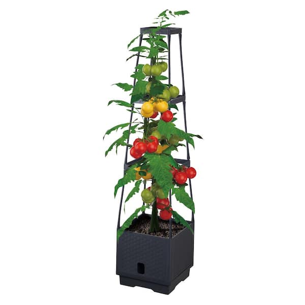 Planter with Trellis, Vertical Garden Tower, Plastic